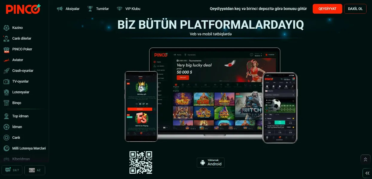 Pinco APK faylını Android üçün necə yükləmək olar